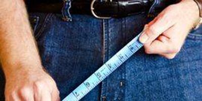 As dimensões do órgão genital de um homem