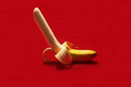 banana simboliza pênis aumentado pelo exercício